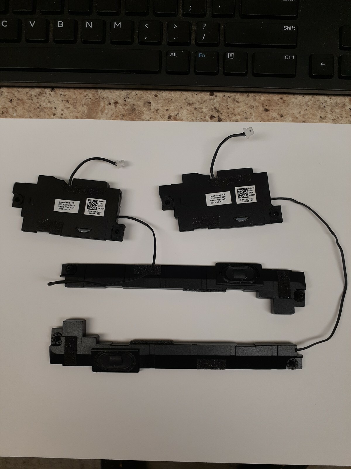 LOT OF 2 Dell Latitude 3570 15.6″ Laptop Left & Right Speakers Set HCD5Y 0HCD5Y