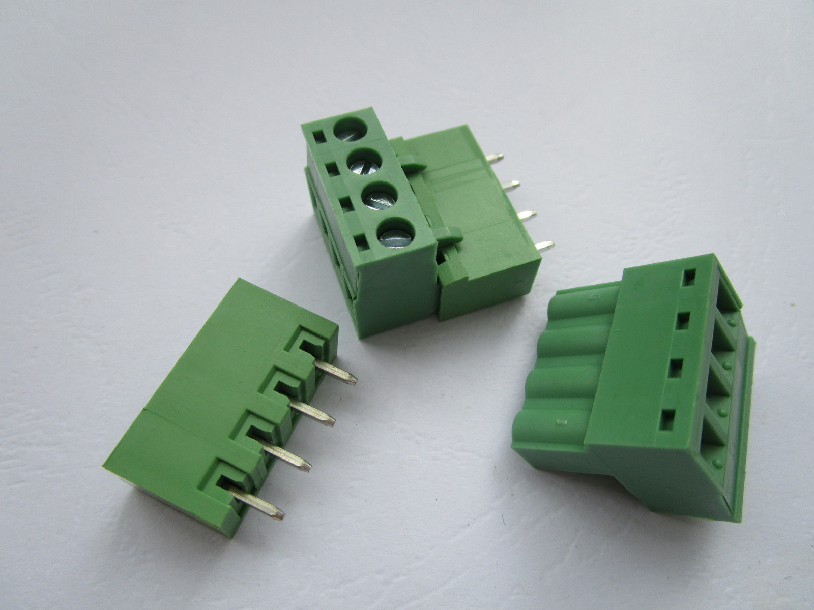 200 pcs Close Straight 4pin 5.08mm Screw Terminal Block Connector Pluggbale Type
