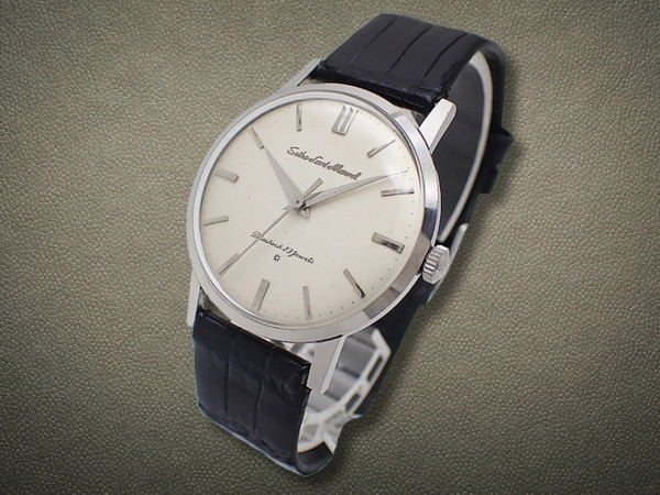 SEIKO Lord Marvel 23 Jewels Manual Winding Stainless Steel SD Dial Leather