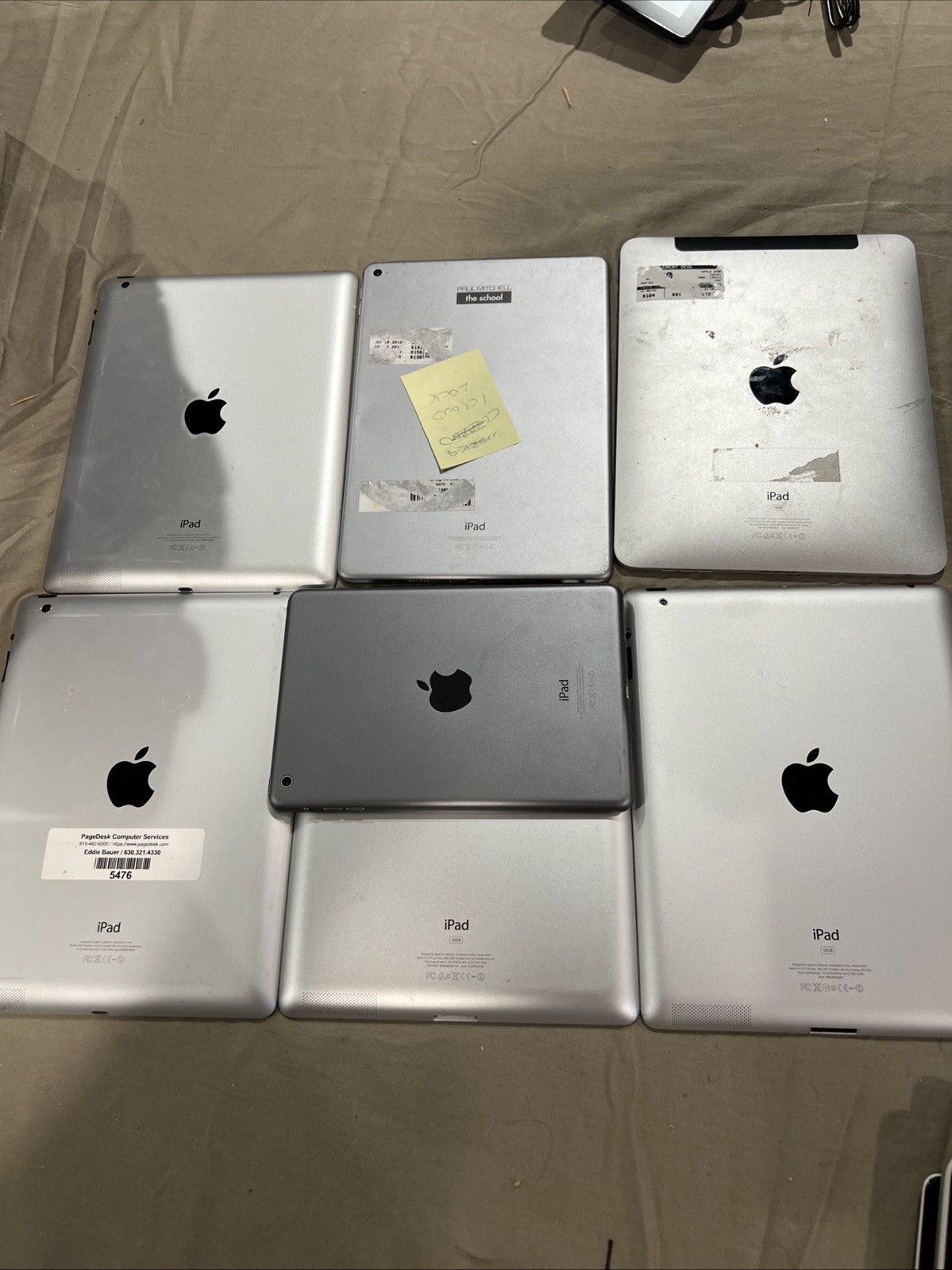 Mixed Lot of 16 Apple IPAD Ipads Various Models As Is For Parts SEE PICS READ