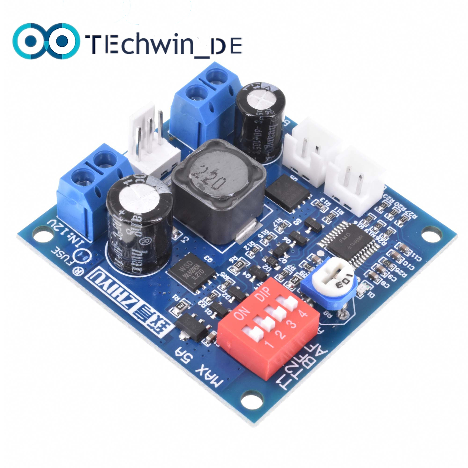 DC 12V 5A PWM PC CPU Fan Speed Controller Temperature Control Board
