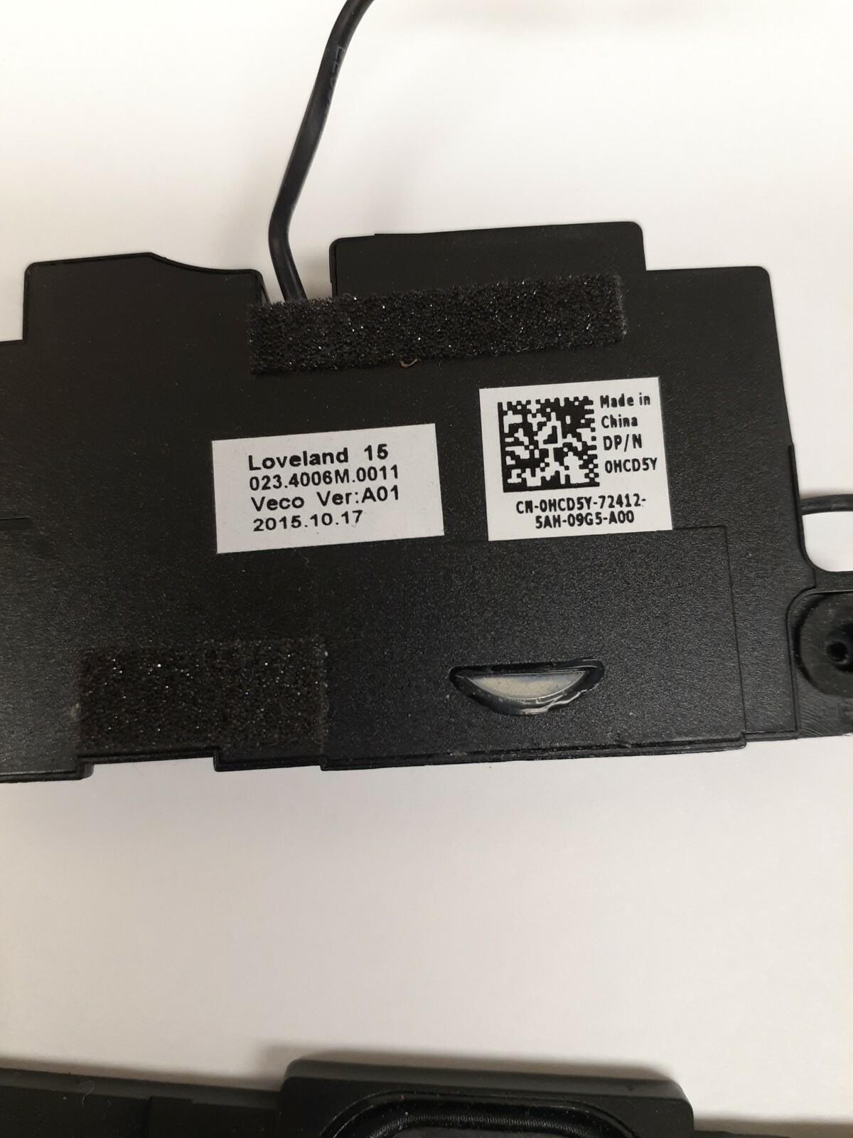 LOT OF 2 Dell Latitude 3570 15.6″ Laptop Left & Right Speakers Set HCD5Y 0HCD5Y