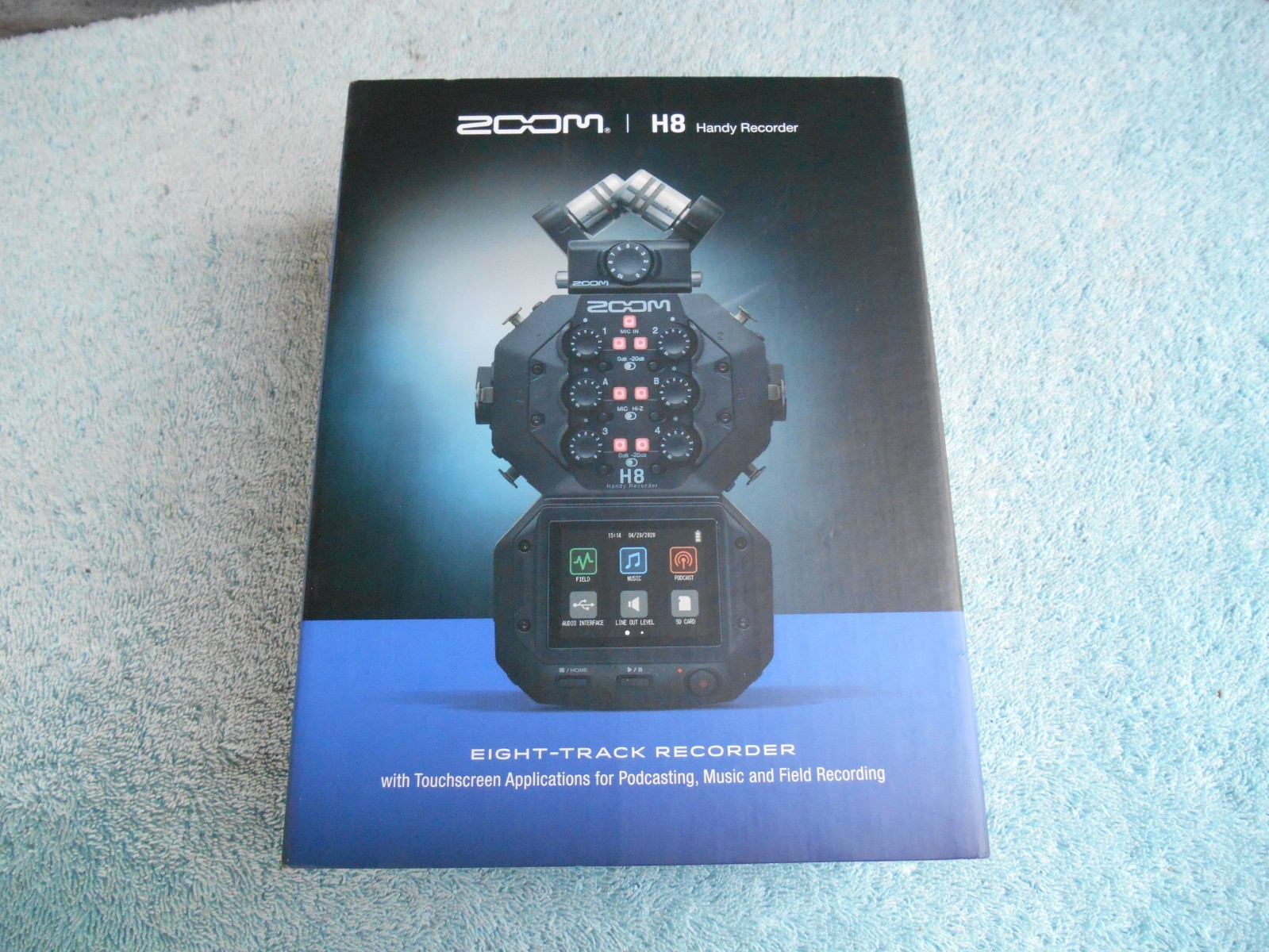 ZOOM H8 HANDY RECORDER 8 TRACK EMPTY BOX ONLY! WITH PAPERS.
