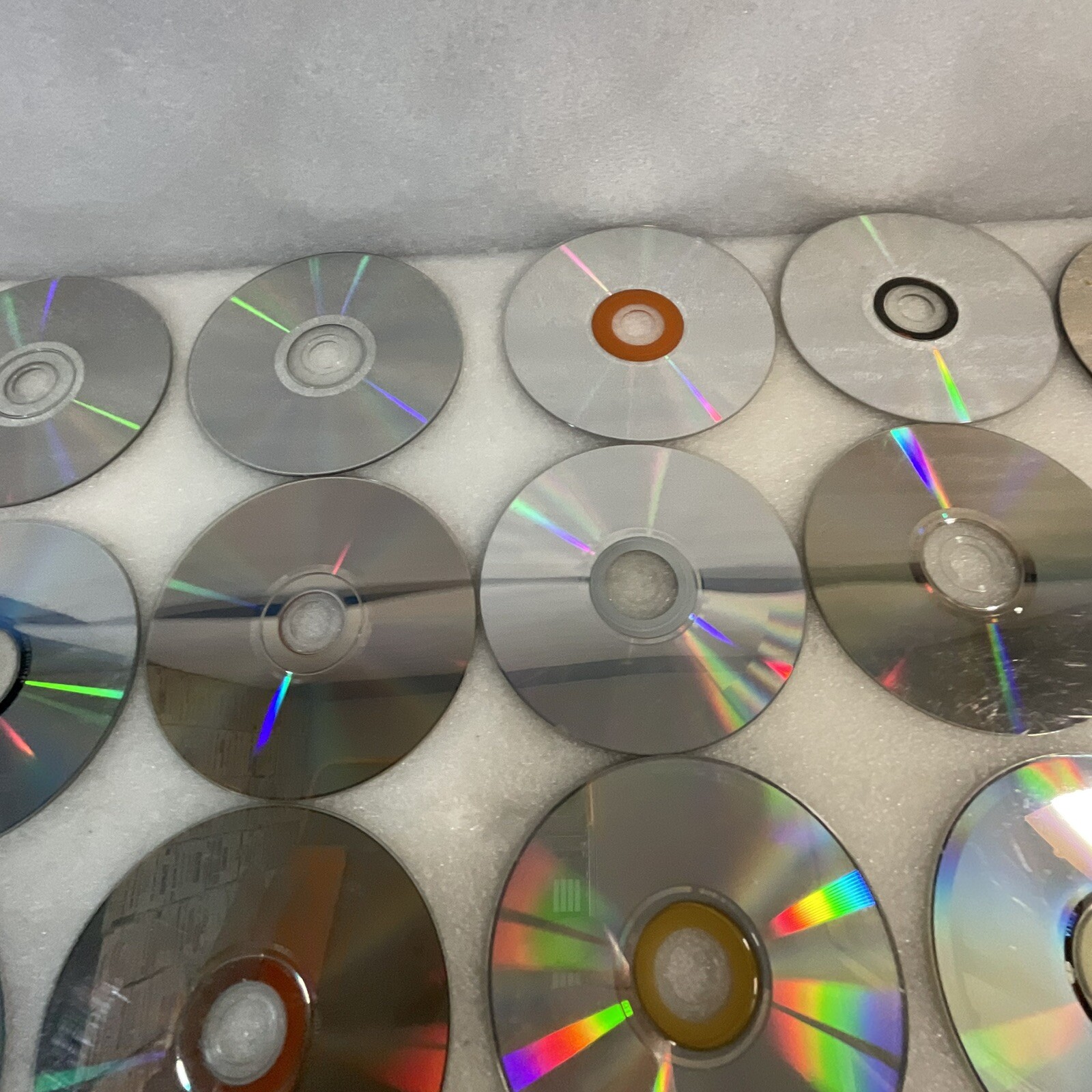 Lot of 33 Disks No Covers CD DVD Video Game Scratches AS-IS
