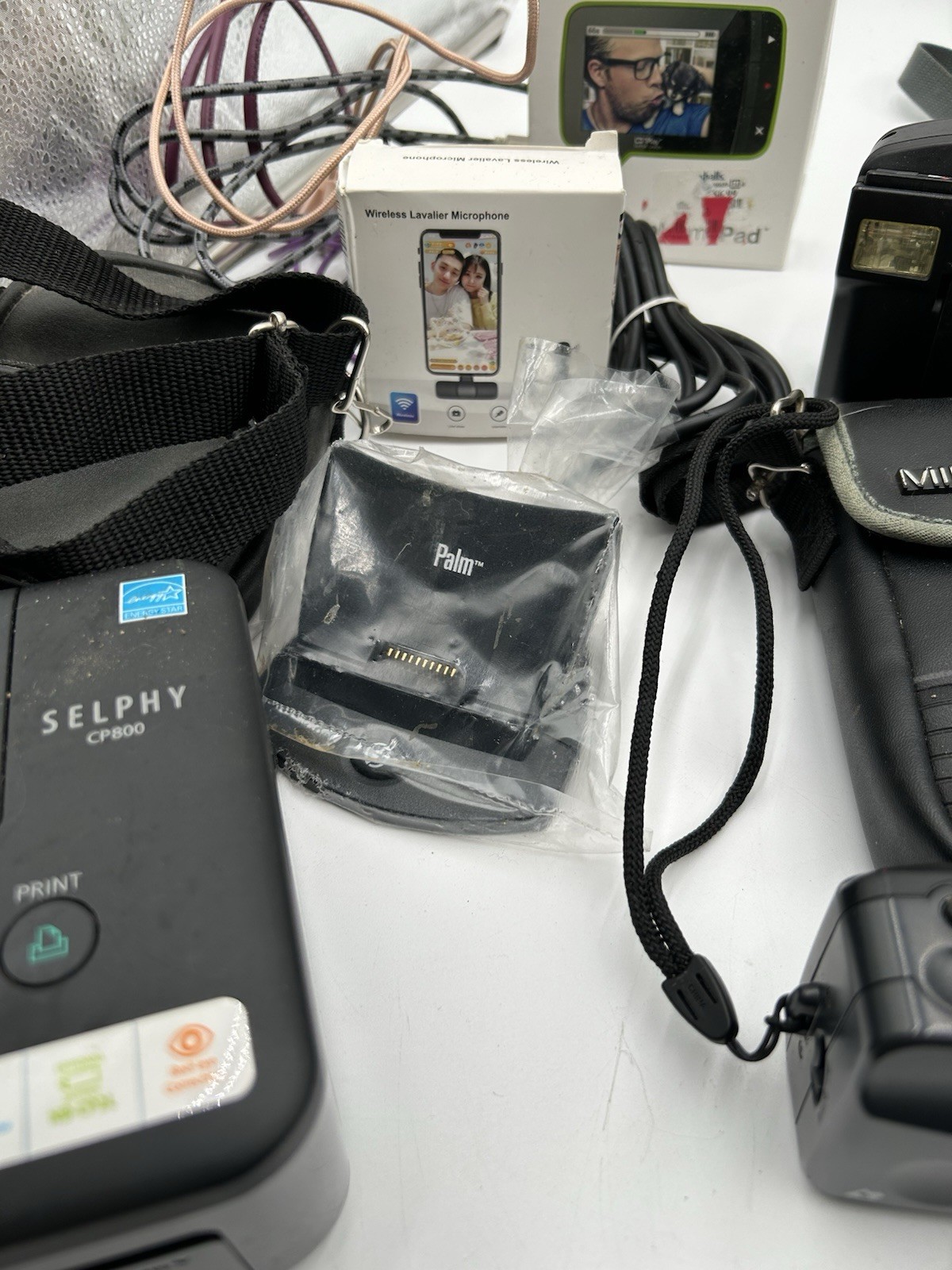 Lot Of Electronics & Cameras Flip Phone Canon Selphy Untested AS IS PARTS