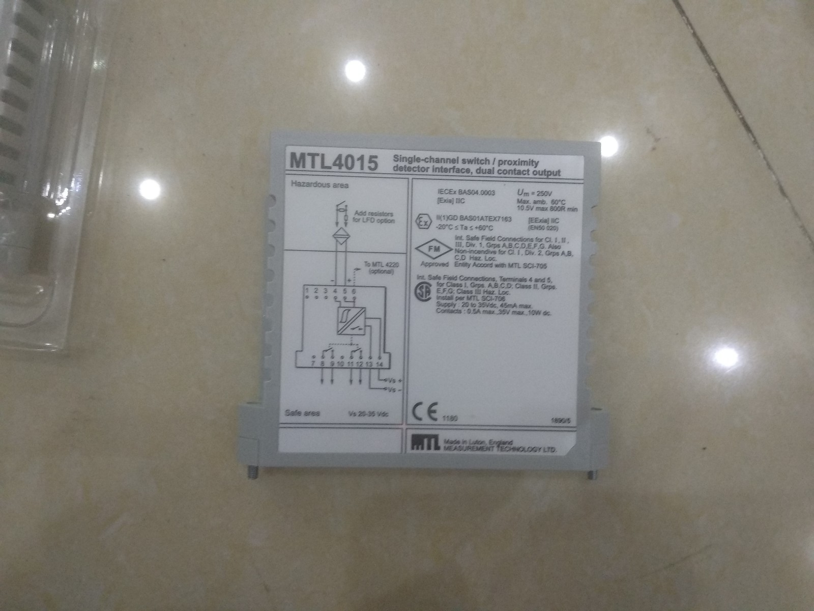 New MTL4015 Single Channel Switch Proximity ALL NEW IN NEW BOX