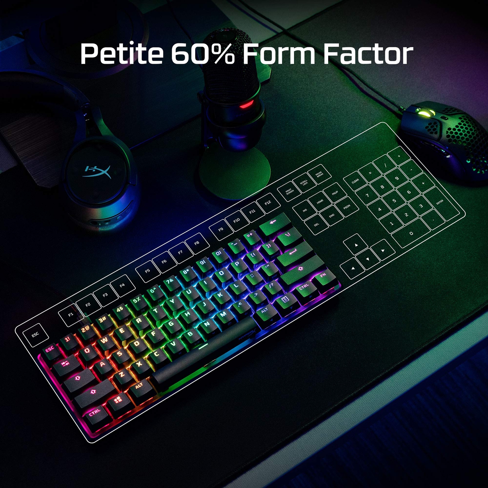HyperX – Alloy Origins 60% Wired Mechanical Linear Red Switch Gaming Keyboard