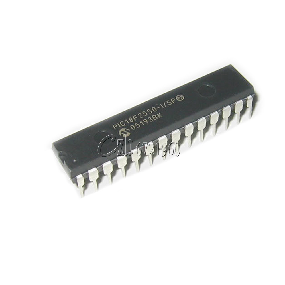 5PCS PIC18F2550-I/SP MICROCHIP PIC18F2550 DIP-28 CHIP IC