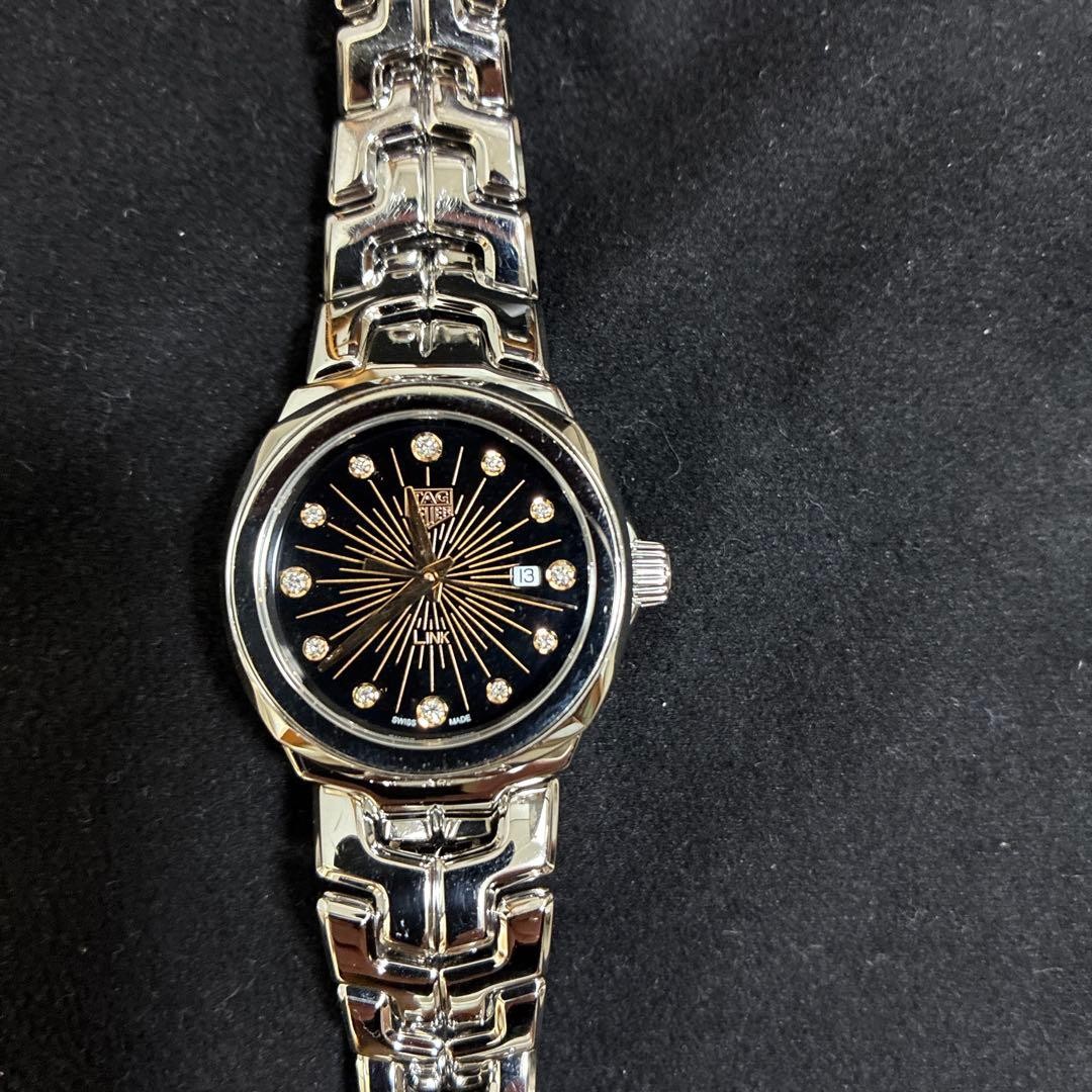 Tag Heuer Link WBC1311 12 Diamond Watch Quartz Box Instructions Links Accessary
