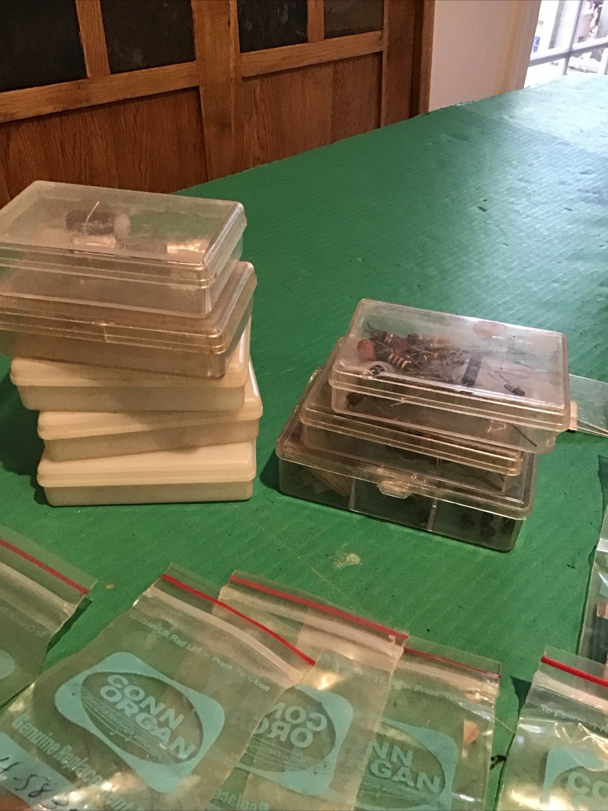 LOT of Vintage Misc Radio Amp TV Electronics Repair Parts Resistors Capacitors
