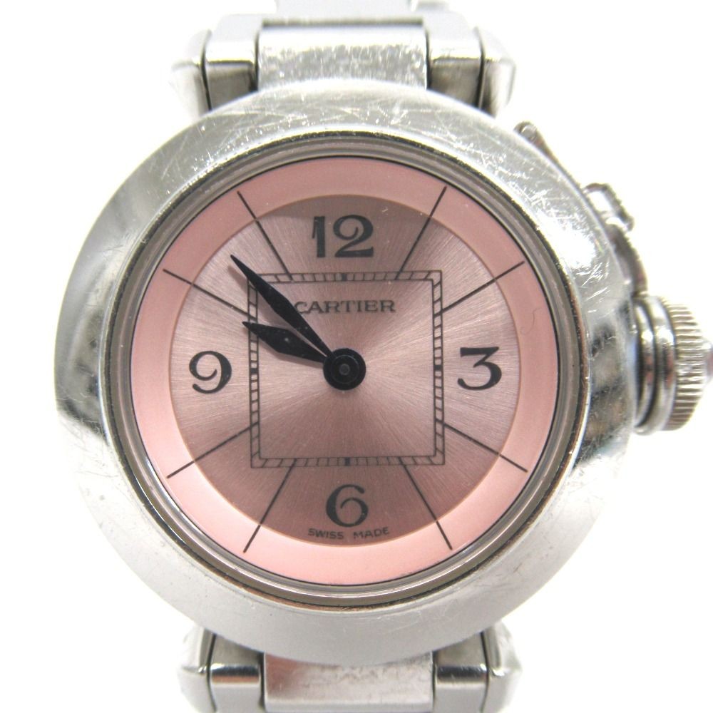 Cartier Watch Miss Pasha 2973 W3140008 Pink Dial Ladies’ Stainless Steel