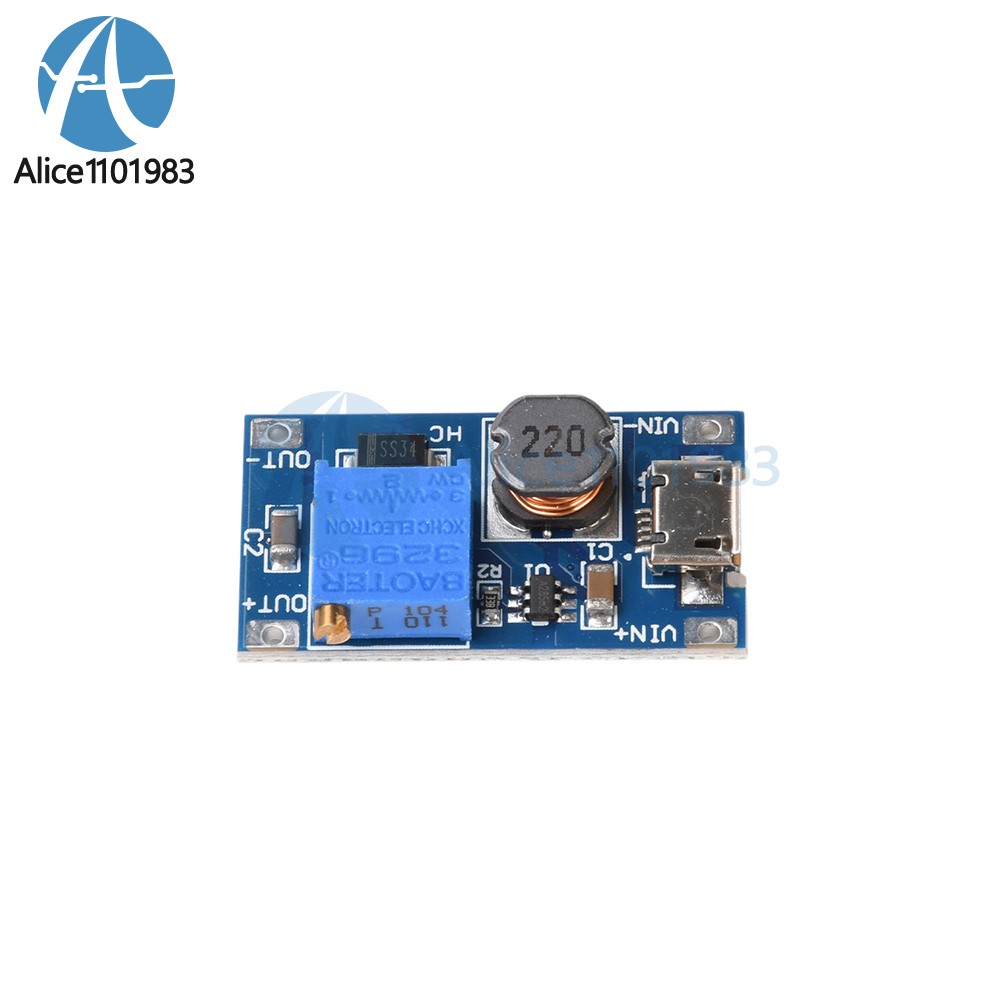 5PCS 2A booster board DC-DC step-up module 2/24V to 5/9/12 / 28V Replace XL6009