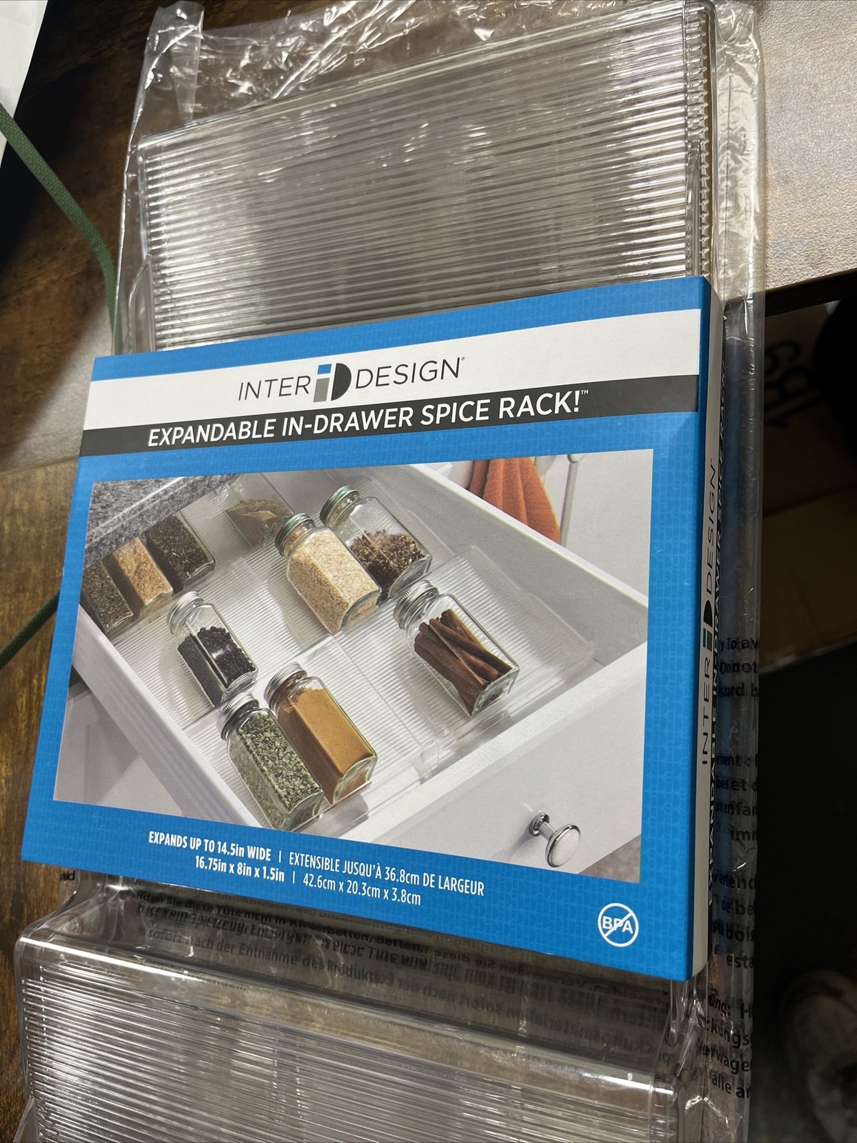Amazon Wholesale Lot Of 11 Inter Design Expandable In-Drawer Spice Rack