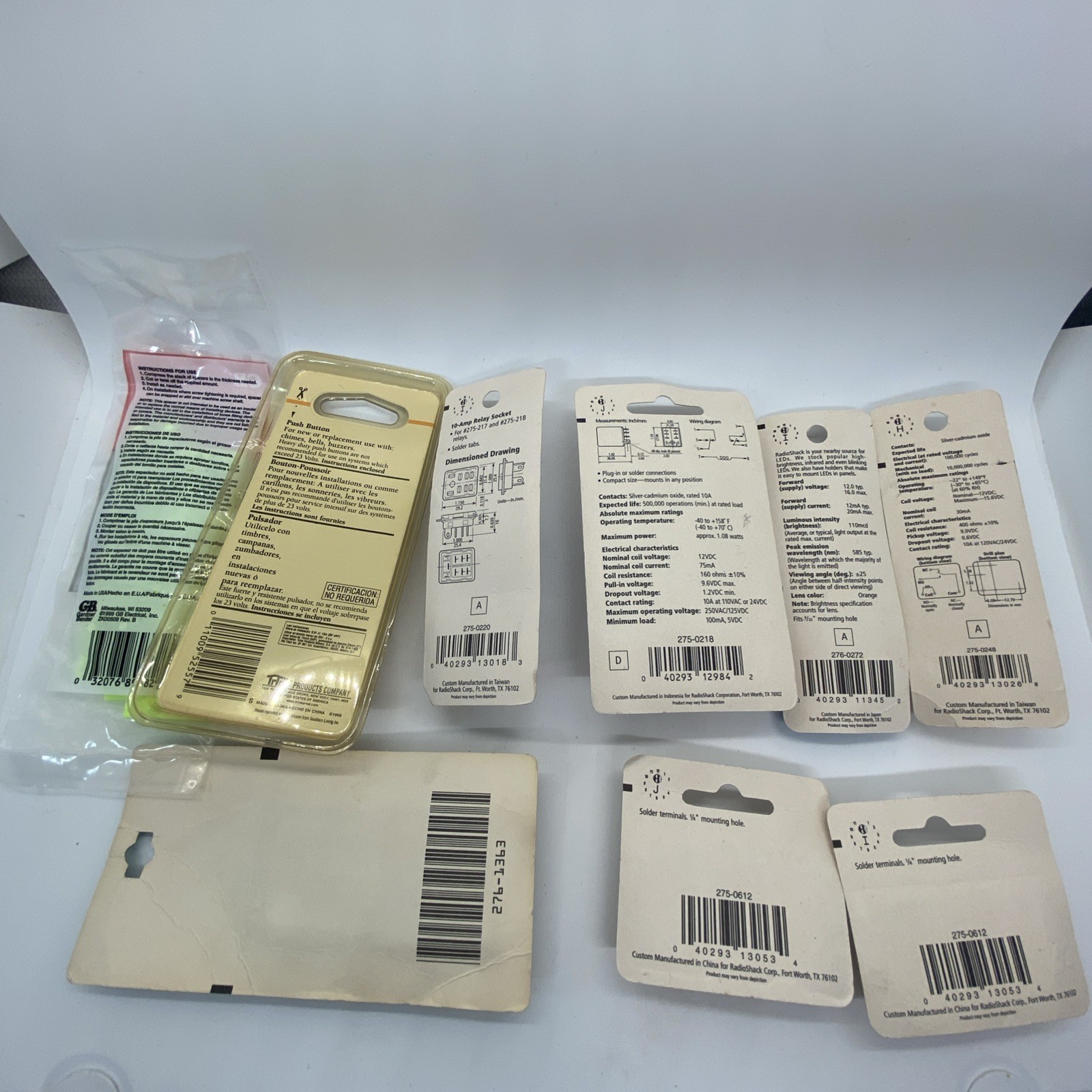 Lot Of 9 Miscellaneous Electric Items, New (Some RadioShack)