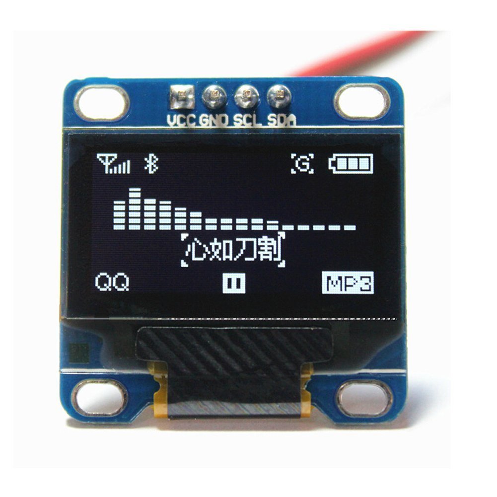 1PCS White 0.96″ IIC I2C 128X64 OLED LCD Display Module Arduino/STM32/AVR/51