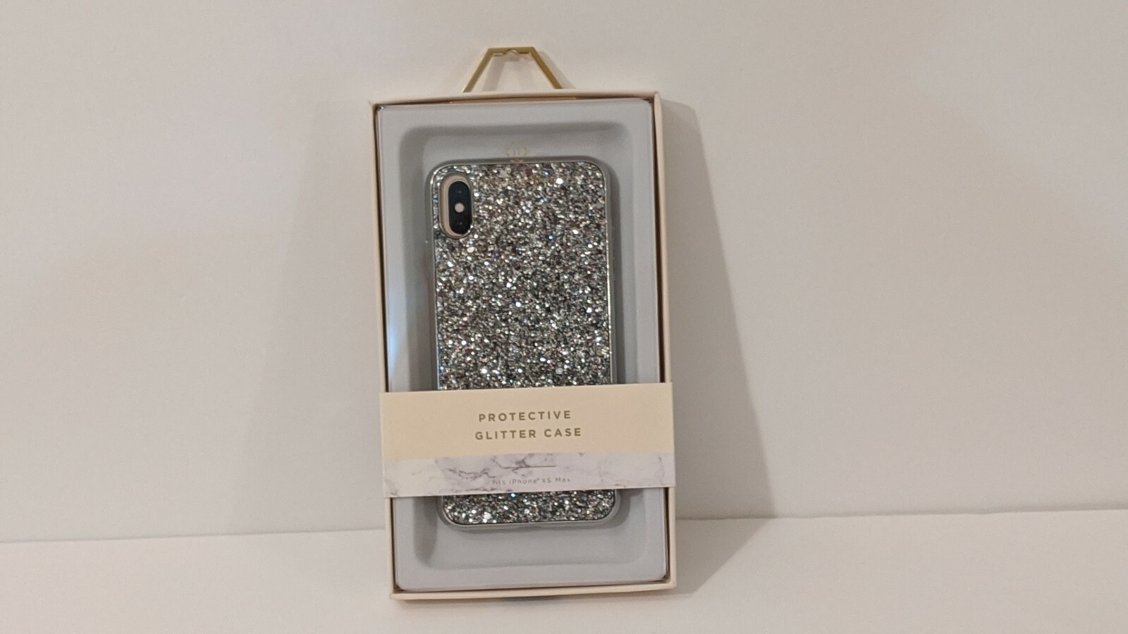 Nanette Lepore – Protective Case for Apple iPhone Xs Max – Silver Glitter