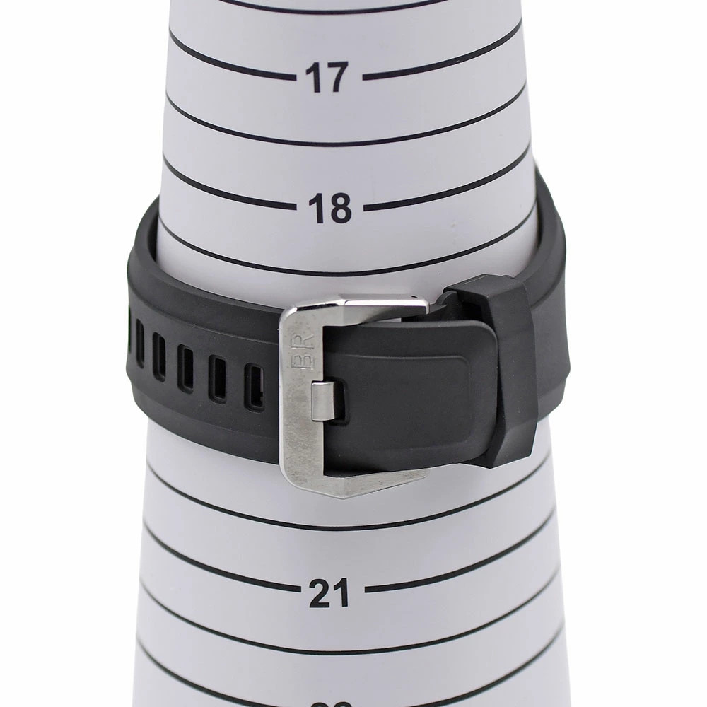 BELL & ROSS Watch BR03-92 Automatic Stainless Steel/Rubber Strap Black Dial Men