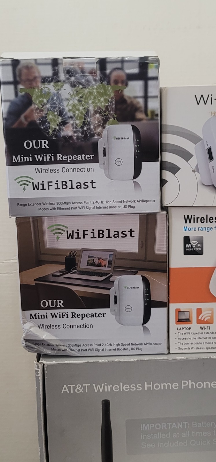 WiFi Extenders Lot AT&T Wireless Home Phone Signal Boosters Bundle
