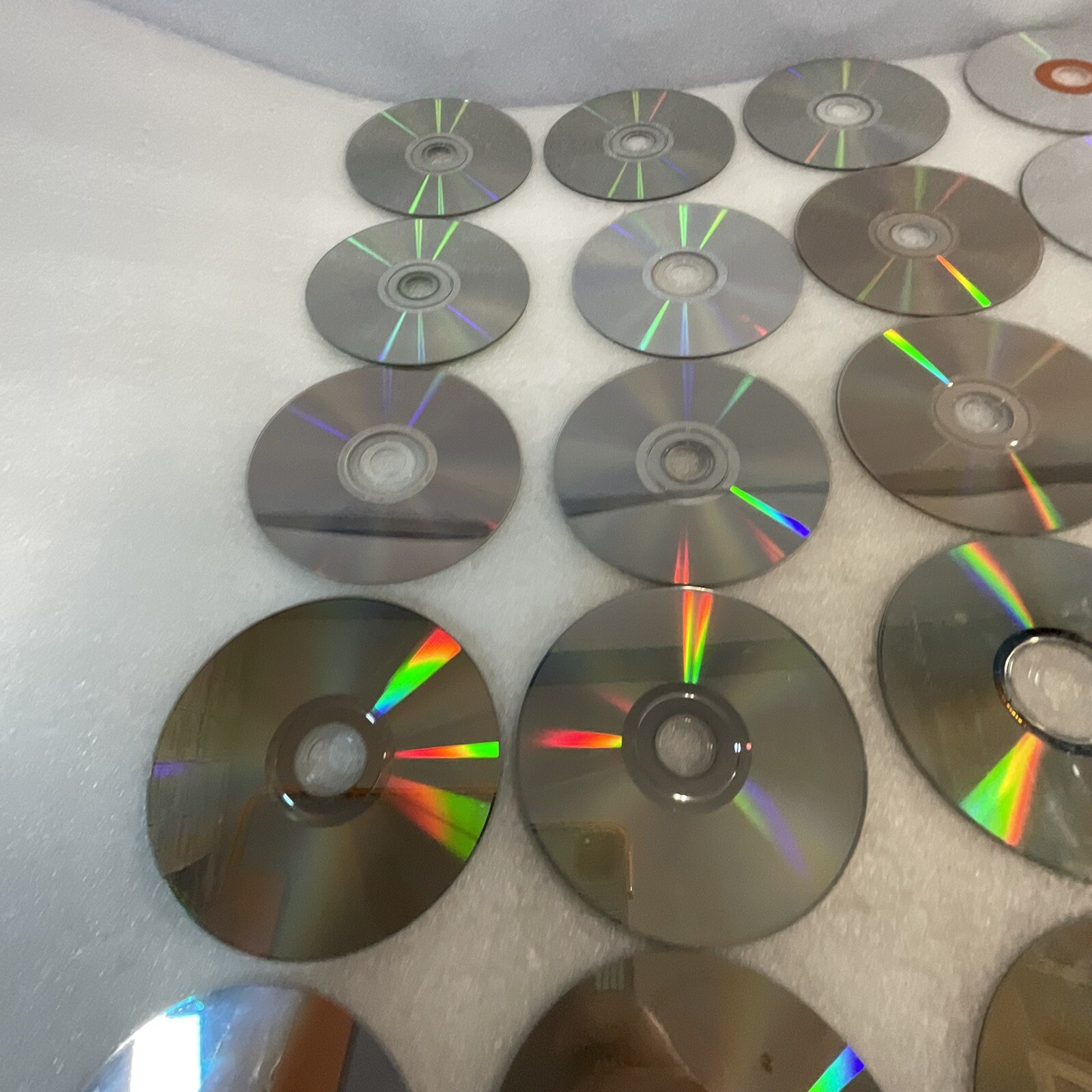 Lot of 33 Disks No Covers CD DVD Video Game Scratches AS-IS