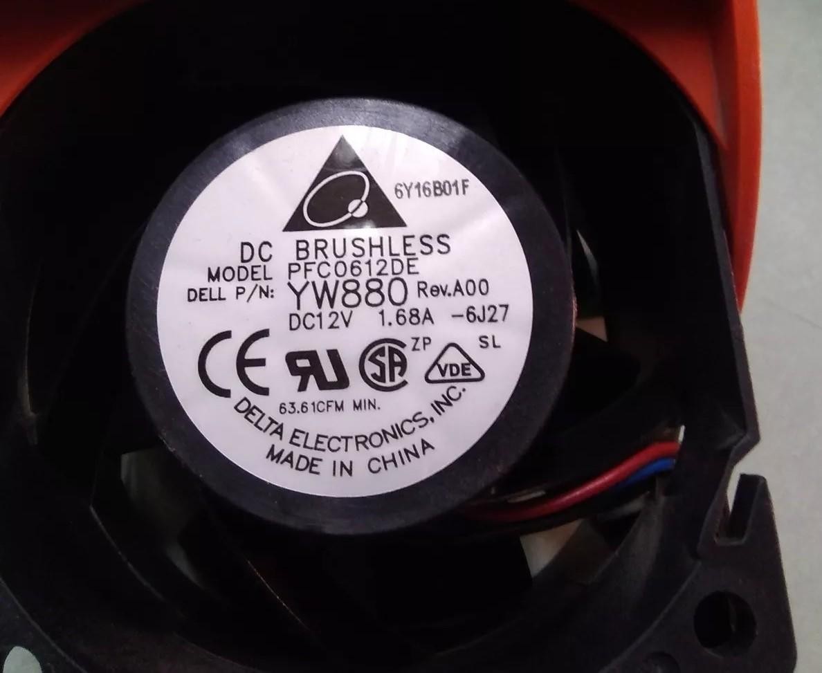 LOT OF 4 DELTA PFC0612DE YW880 COMPUTER FAN