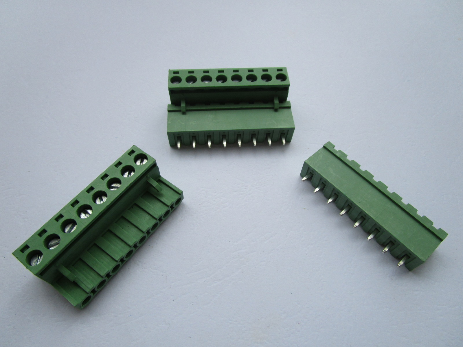 30 pcs Close Straight 8 pin 5.08mm Screw Terminal Block Connector Plugbale Type