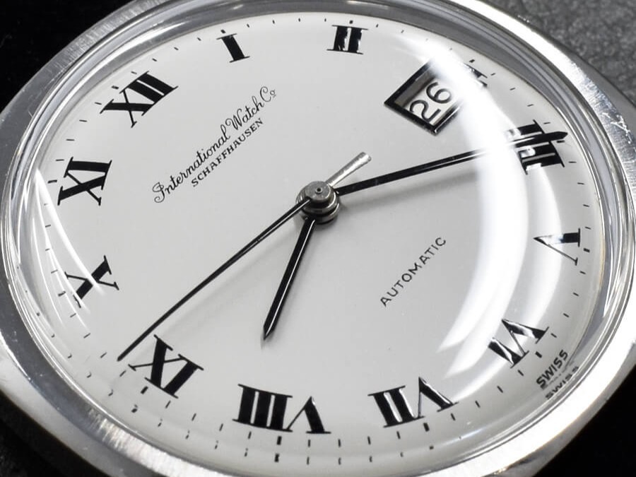 IWC White Roman SSｘLeather Original Dial 1970 WhiteｘBlack Automatic Overhaul