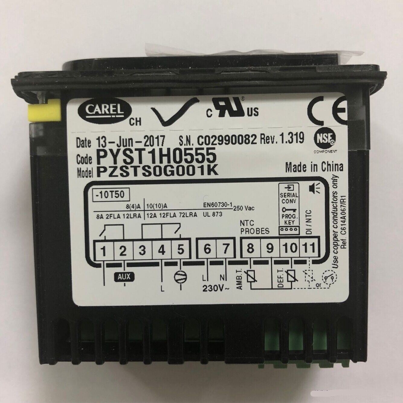 1Pcs CAREL PYST1H0555 PZSTS0G001K PZSTSOGOO1K PJEZS0G000 Temperature Controller