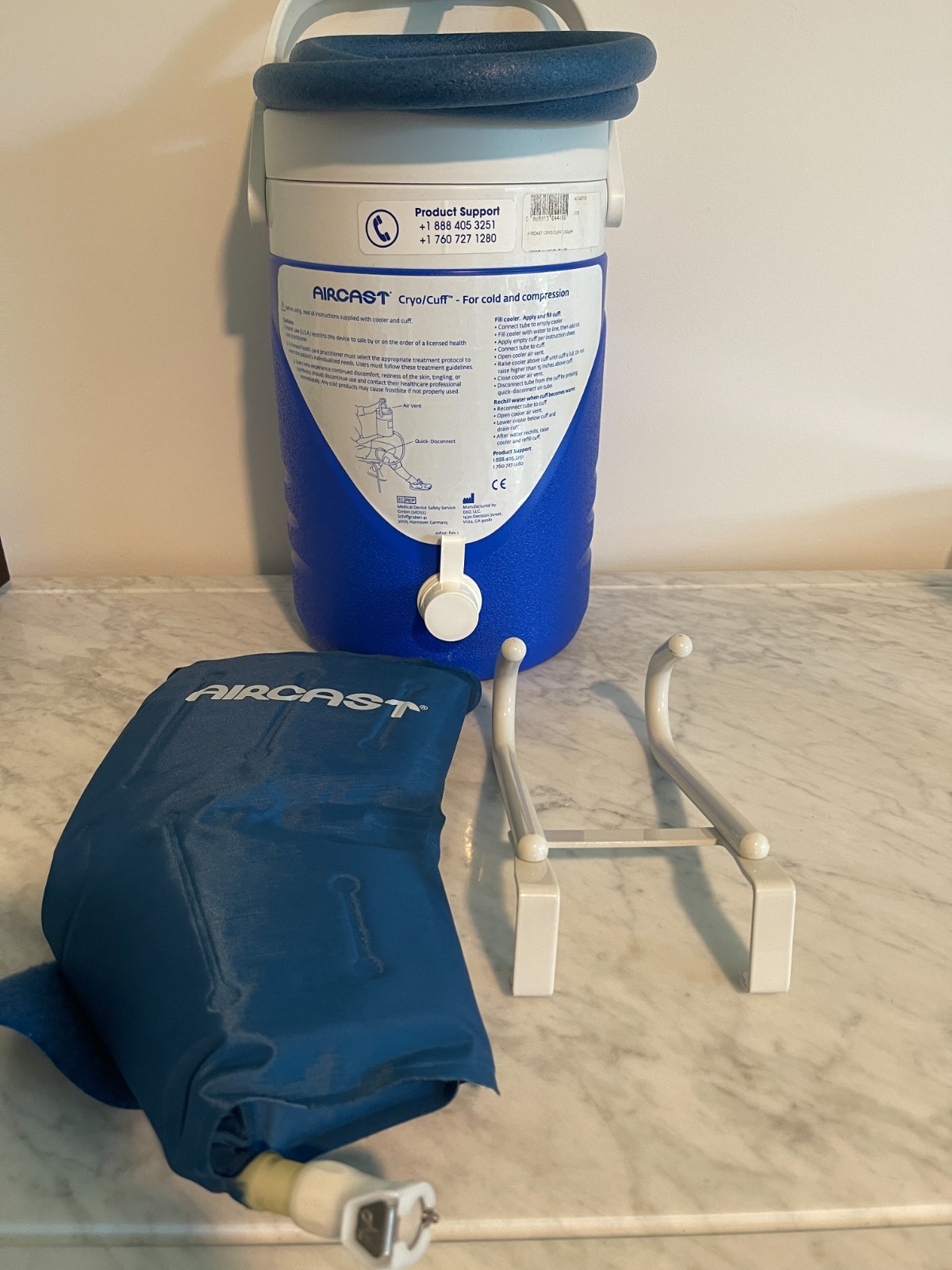 Aircast Cryo Cuff IC Cooler with Elbow/Wrist/Ankle Cuff and Hose Ready To Use