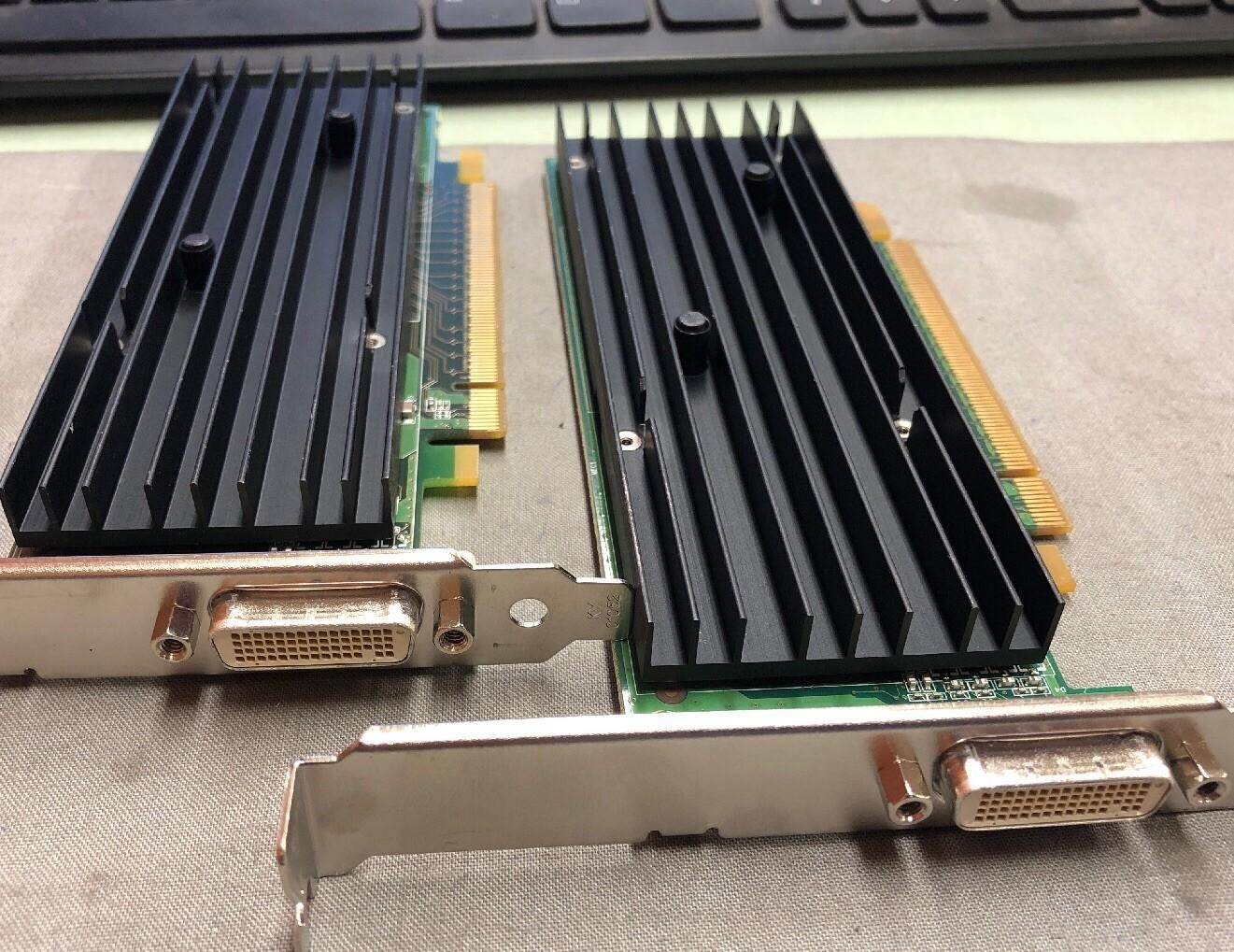 LOT OF 2 NVIDIA Quadro NVS 290 256MB DMS-59 PCIe x16 Video Card 42Y6329
