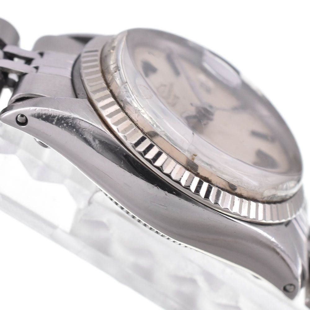 ROLEX Watch Oyster Perpetual Date 6517 Cal.1160 Automatic Silver Dial Women’s