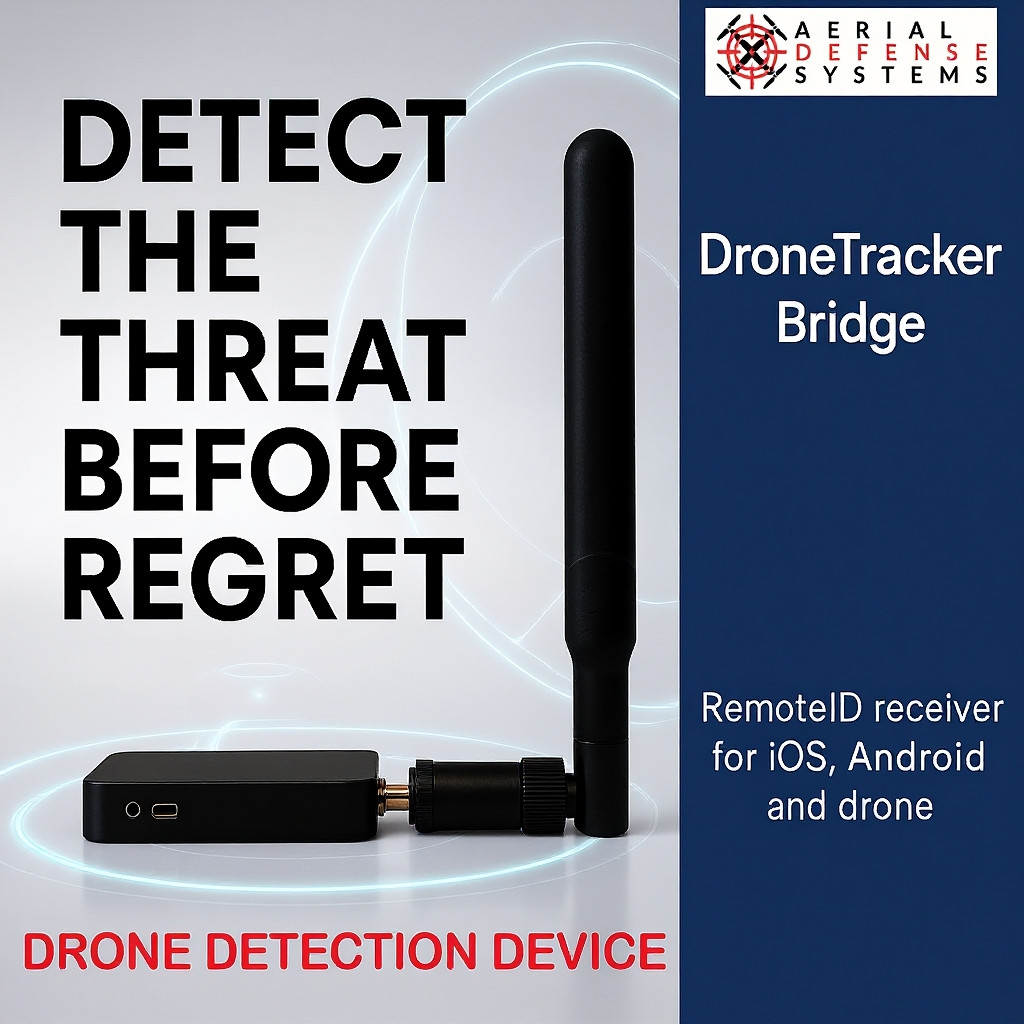 Drone Detector Remote ID Receiver for Home, Property & Privacy Monitoring