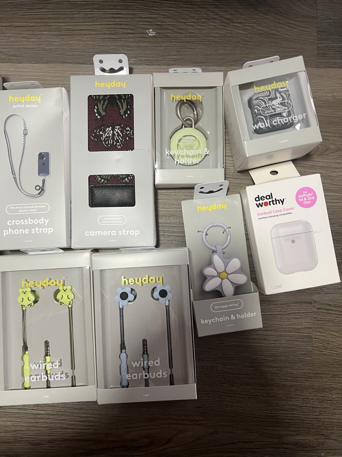 heyday deal worthy Accessories Lot Fast Charging Wired Earbuds Suction Mount