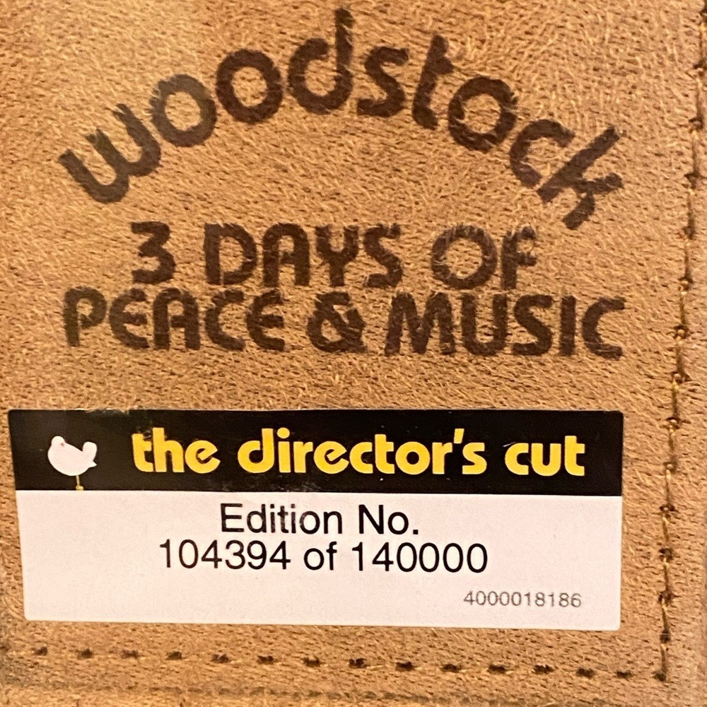 NWT Woodstock: Three Days of Peace & Music DVD, 2009 Directors Cut 40th Set