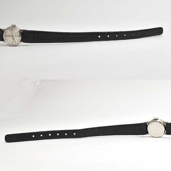 Rolex Watch Precision 2148 18K White Gold K18WG Leather Manual Winding Women’s