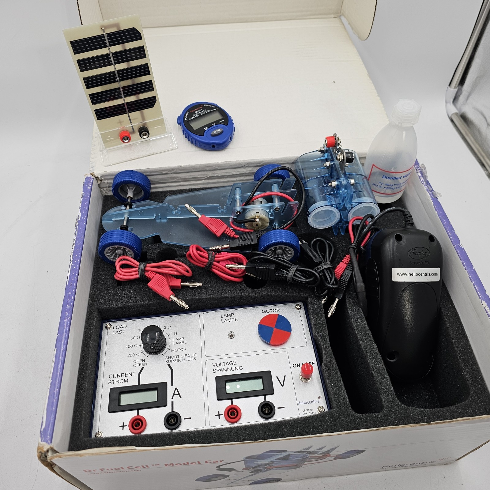 Rare Dr Fuel Cell Model Car Heliocentris CH013518 Solar Model Car Kit Box/Manual