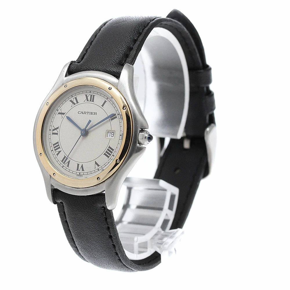 Cartier W35006B6 Panthère Cougar LM Date Quartz Men’s Watch