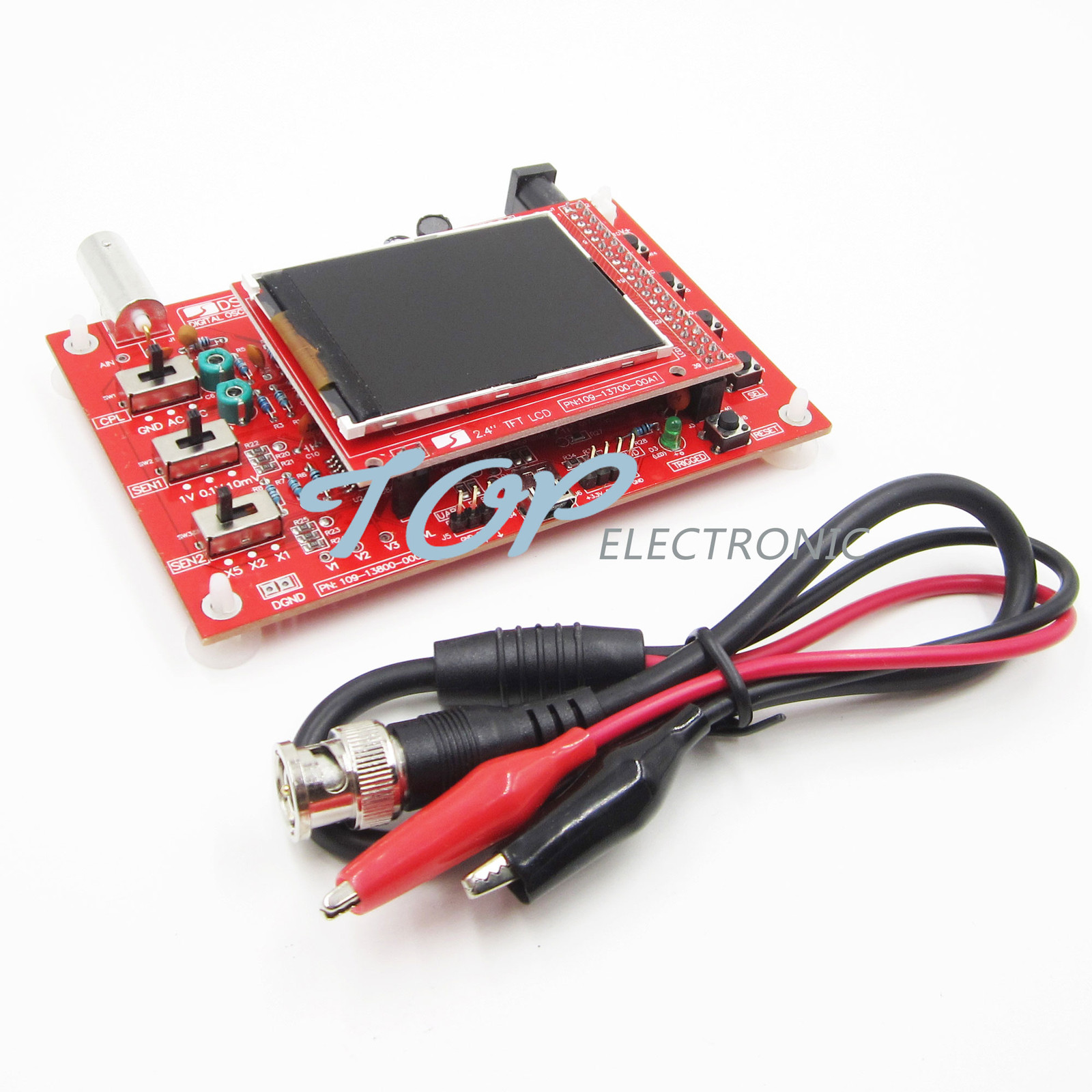 DSO138 2.4″ TFT Digital Oscilloscope 1Msps + Probe Analog Bandwidth (Welded)