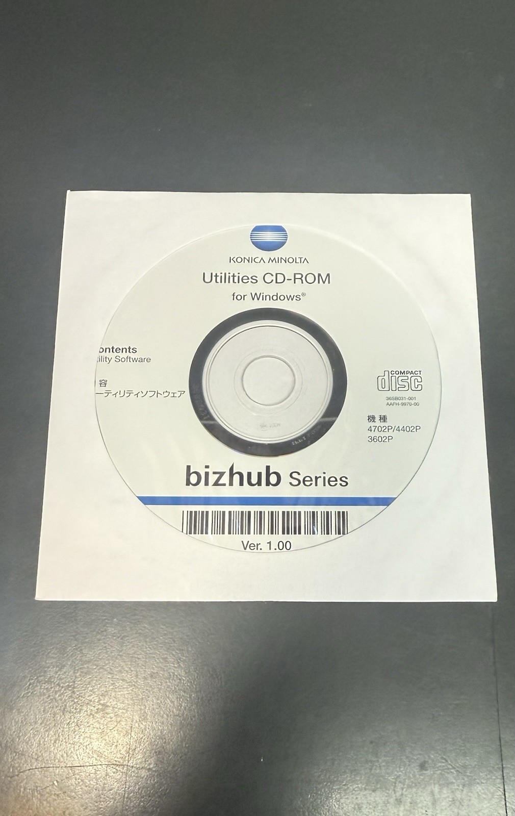 New Konica Minolta Utilities CD-ROM And Users Guide Installation CD Discs