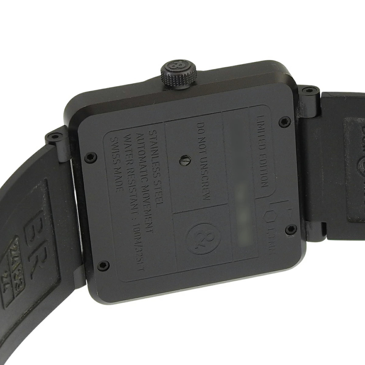 Bell & Ross BR01-92 Yellow Limited 500 Black Dial Automatic Square Watch