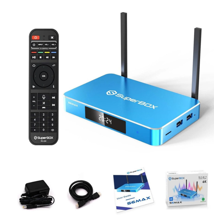 2026 SuperBox S6 Ultra / S6 Max / S6 Pro 4K TV Box | Android 12.0 | Dual Wi-Fi |