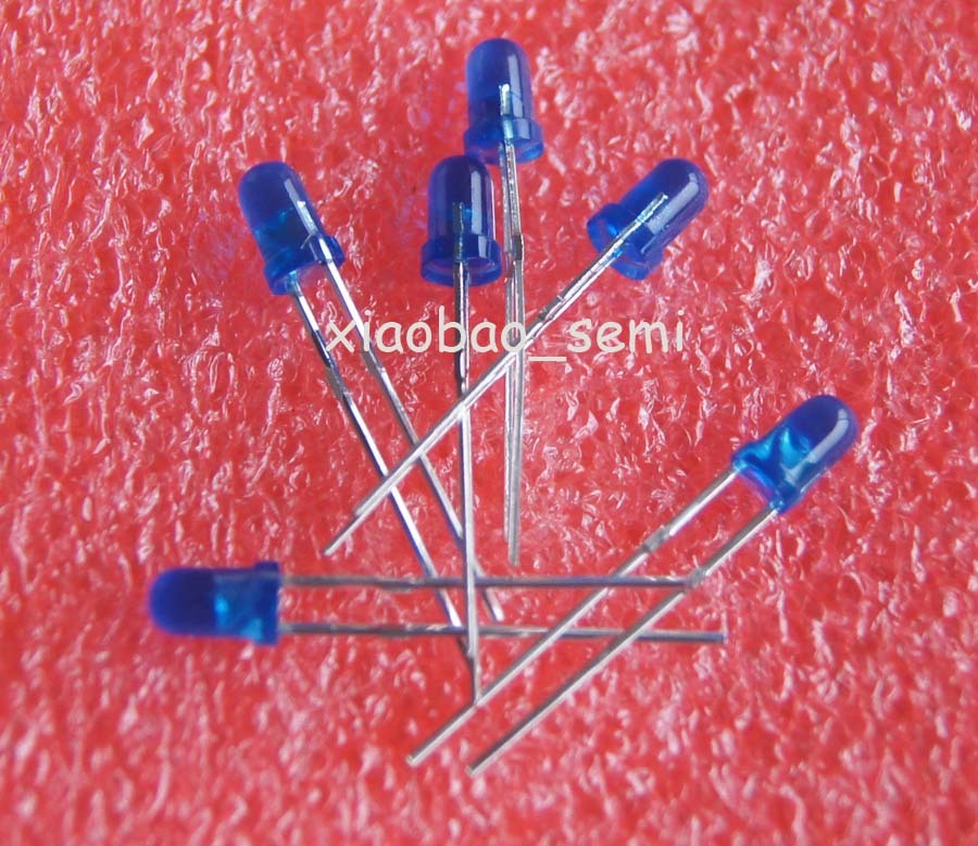 1000PCS 3mm BLUE Super Bright Diffused LED Light Lamps Emitting Diode Lamps BE