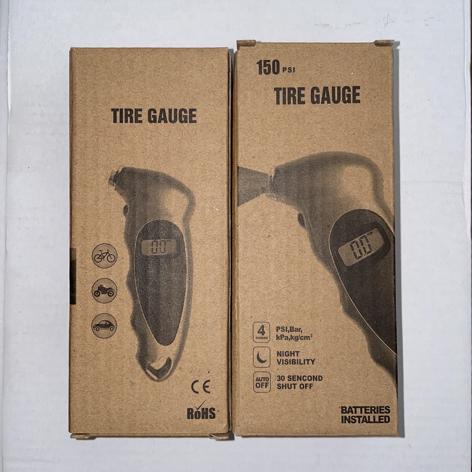 (50 PACK) Digital Tire Air Pressure Gauge Meter