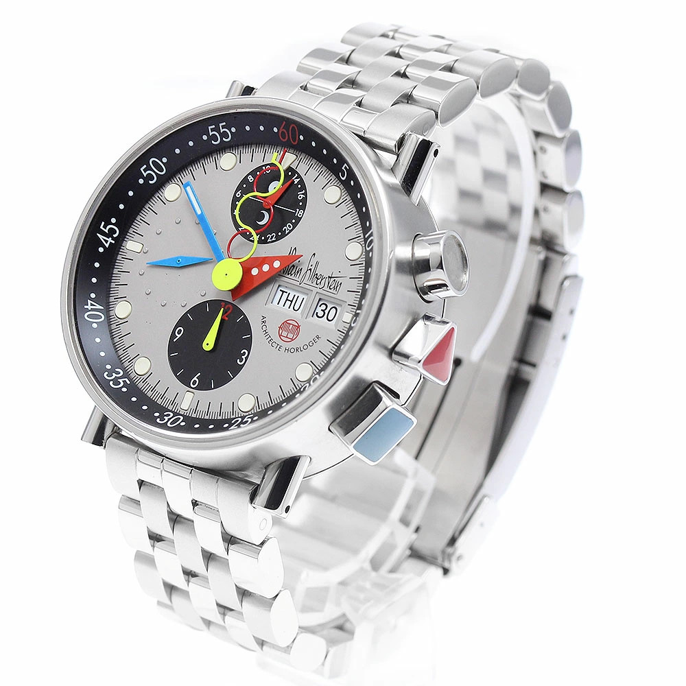 Alain Silberstein LWO5100 Chronograph Bauhaus DayDate Automatic Men’s Watch