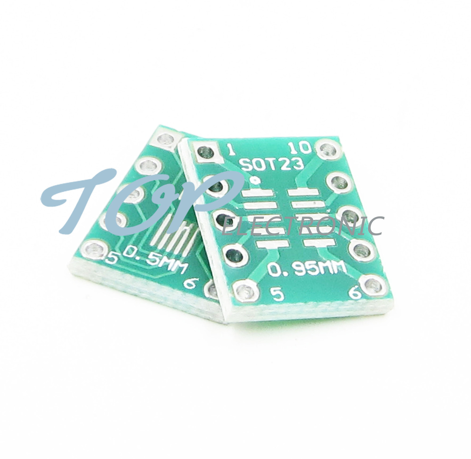 10PCS IC SOT23 SSOP10 MSOP10 UMAX to DIP 0.5/0.95mm Adapter PCB Board Converter