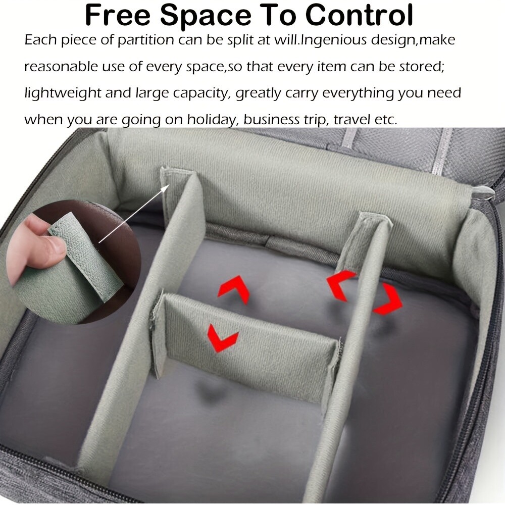 Electronics Organizer Travel Cable Organizer Bag Waterproof Portable Digital Sto