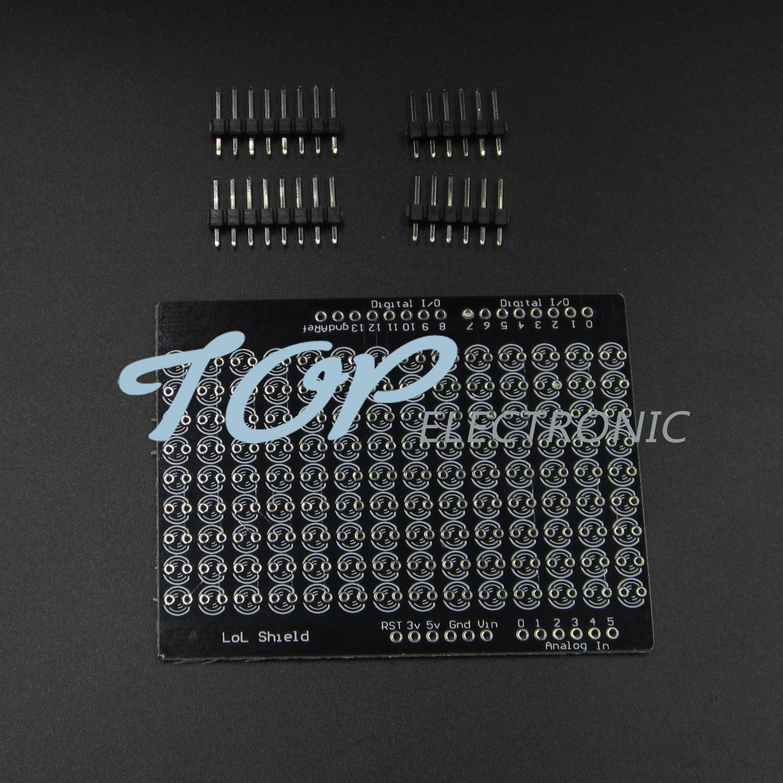 LOL Shield Matrix Lots of LEDs for Arduino Charlieplexed Display DIY Blue