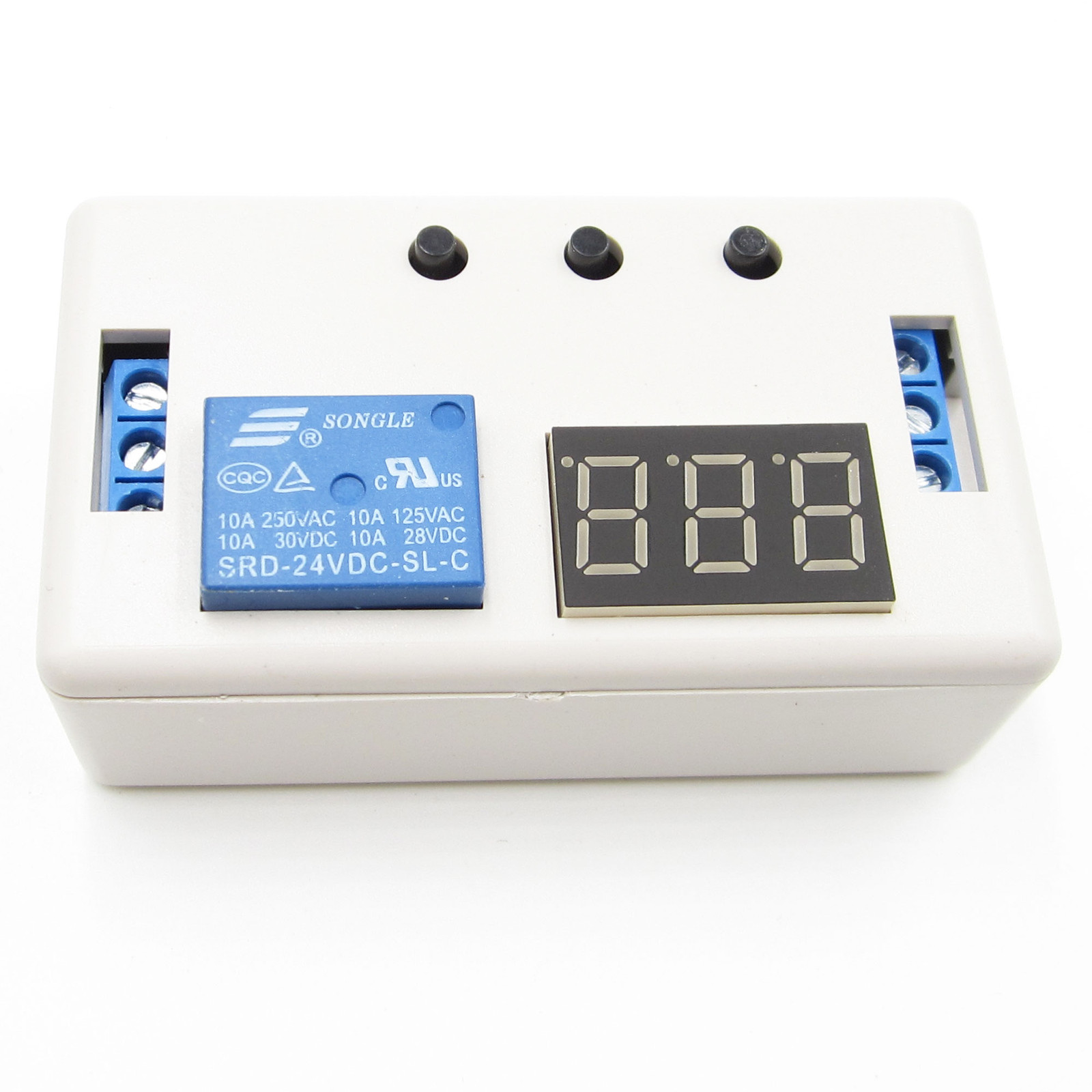 24V LED Delay Timer Control Switch Automation Relay Module with case