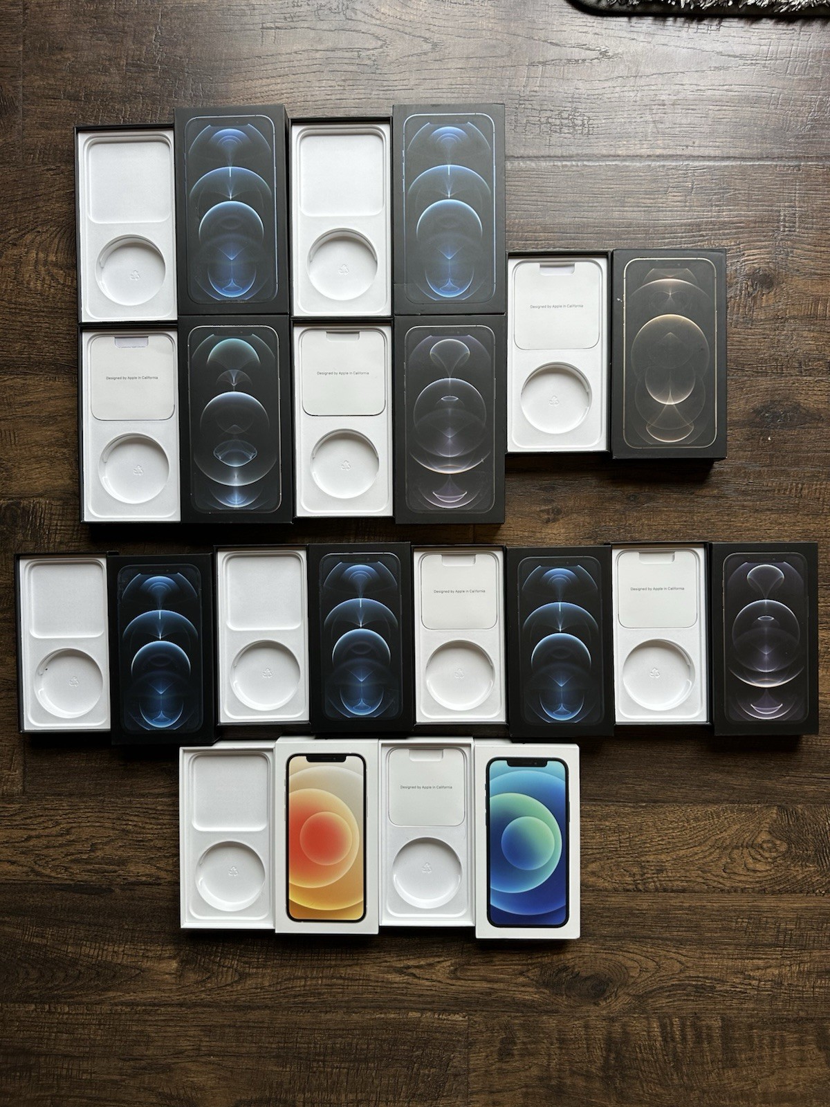 Apple iPhone Empty Retail Box Lot 63 boxes (4, 4s, 5c, SE, Xs, 12, 13, 17, Etc.)