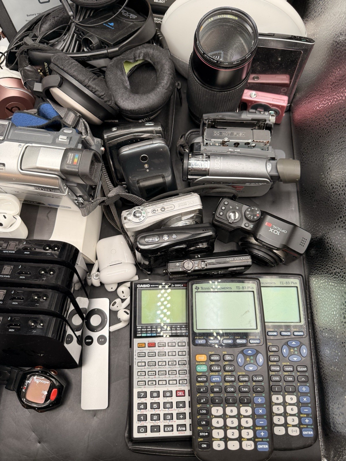 Electronics Job Lot For Parts Tested & Untested Scrap Camera Apple TV Headphones