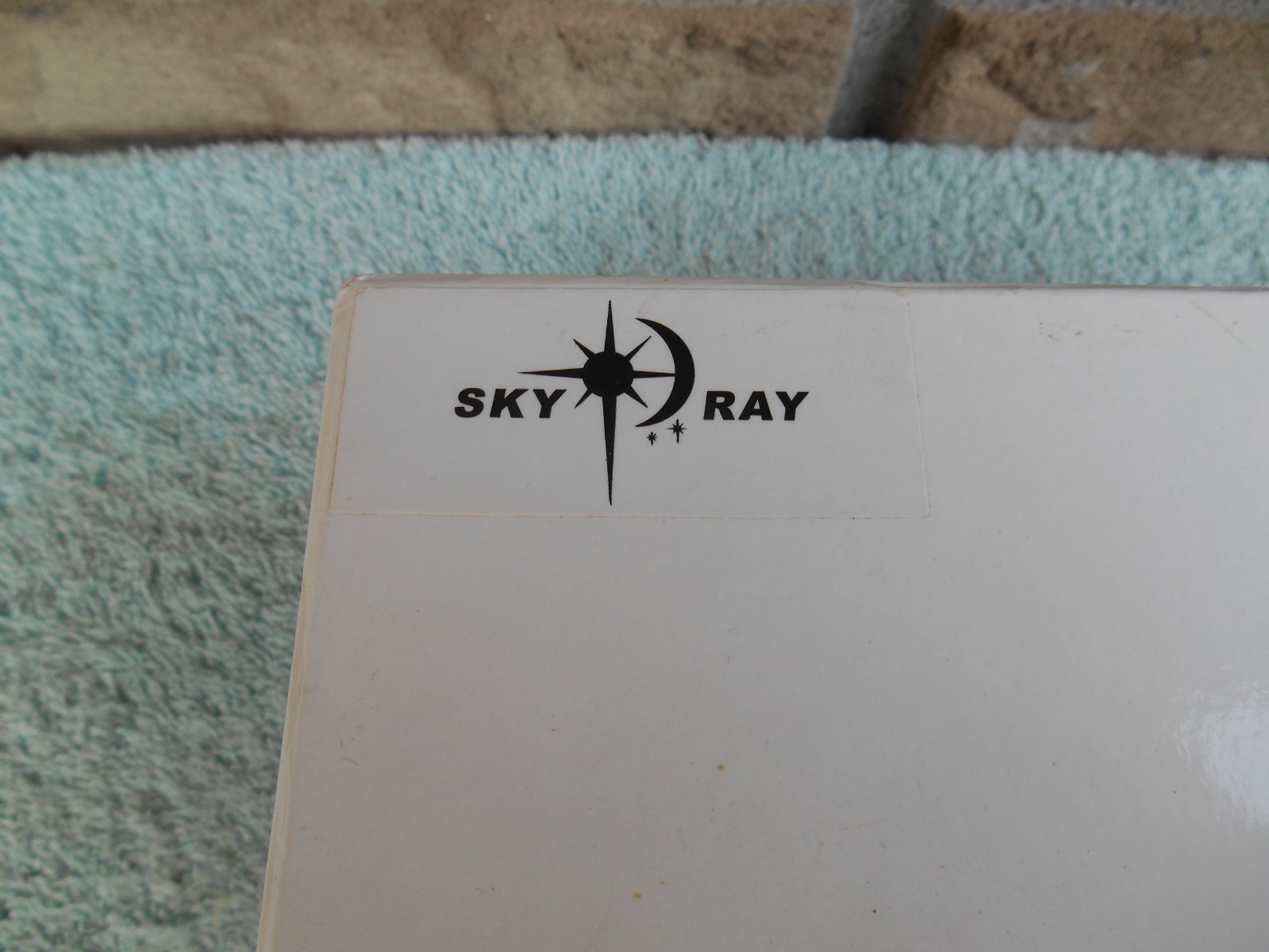VINTAGE SKY RAY EMPTY BOX ONLY! FOR STORAGE OR SALES! 3-5/8 X 7-1/4 X 3-1/8 TALL